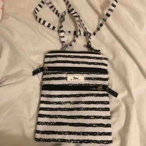 Scout black and white crossbody bag